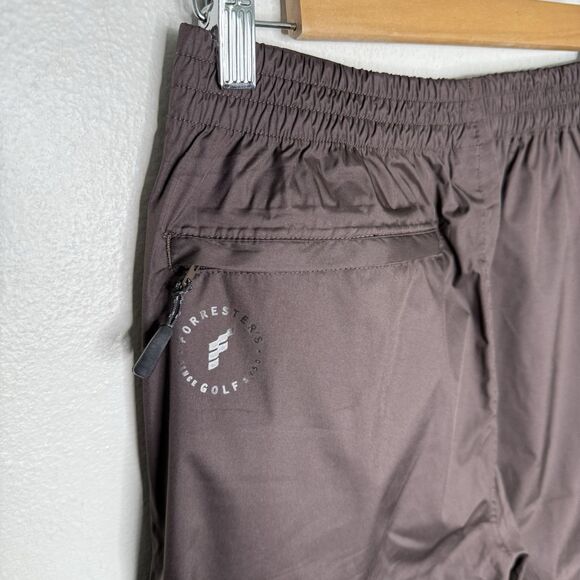 Forrester's Brown Stormtek Rain Golf Pants Waterproof Snap Up Ankle Men’s Medium - Picture 10 of 12
